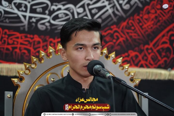 کوئٹہ؛ مدرسہ علمیہ علی ابن ابی طالب (ع) میں عشرہ محرم 1448ھ کی شب سوم کی مجلس عزا