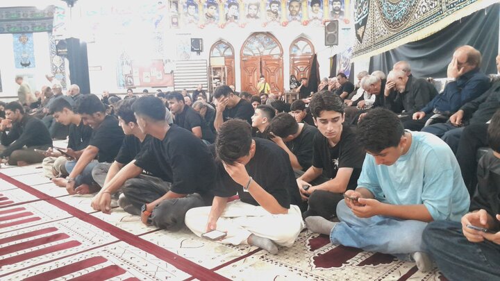 تصاویر/ اقامه عزای امام حسین (ع) در مسجد امام حسین (ع) فریدونکنار