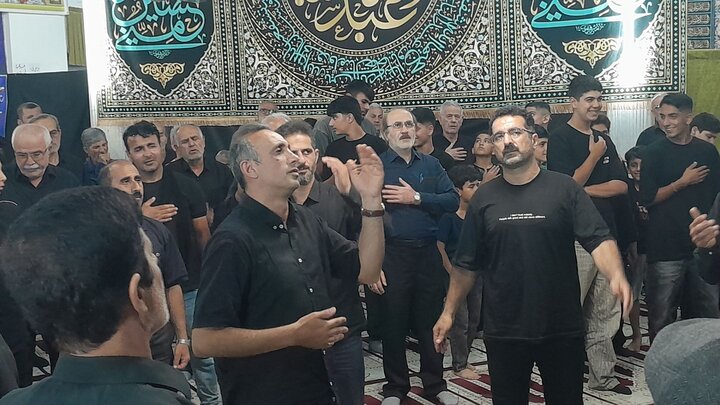 تصاویر/ اقامه عزای امام حسین (ع) در مسجد امام حسین (ع) فریدونکنار