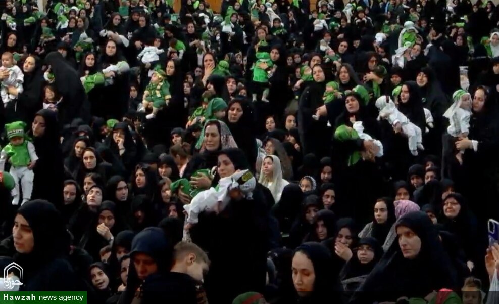 عهد مادران قمی در مراسم شیرخوارگان حسینی