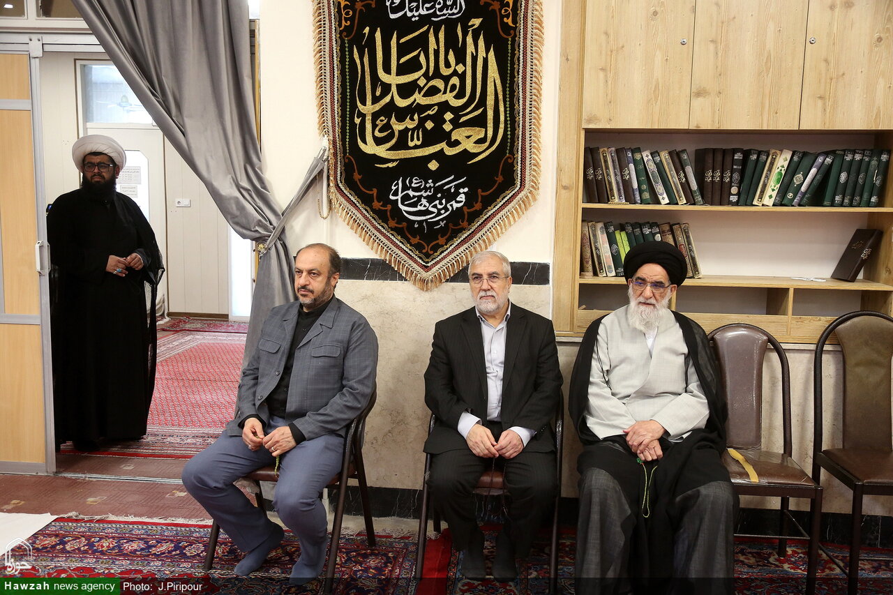 تصاویر/ مراسم عزاداری روز چهارم محرم در دفتر آیت الله العظمی مکارم شیرازی
