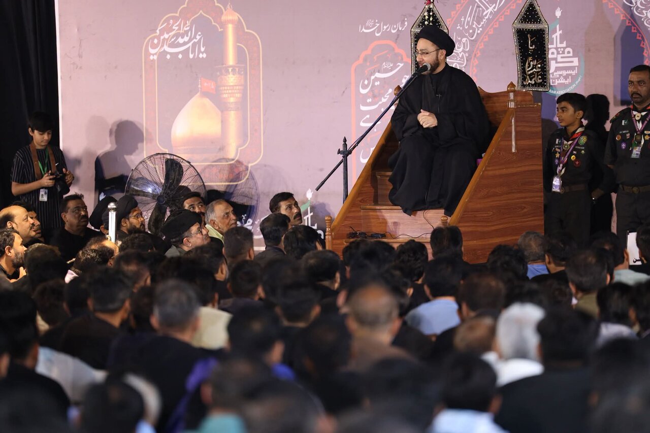 تصاویر/ دومین مجلس مرکزی دههٔ محرم در نشتر پارک کراچی