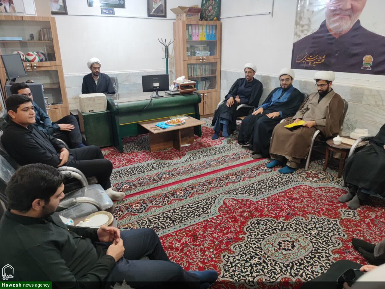 تصاویر/ بازدید مسئول بسیج طلاب استان کرمان از مدرسه علمیه جعفریه زرند