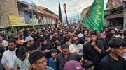 انجمنِ شرعی شیعیان جموں وکشمیر کے تحت جلوس علم/شہدائے مقاومت کو خراجِ عقیدت