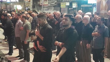 تصاویر/ اقامه عزای حسینی در تجمع شبانه مردم فریدونکنار