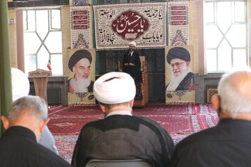 تصویر/ مراسم عزاداری پنجمین روز ماه محرم در مدرسه علمیه آیت الله آخوند (ره)