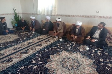 دیدار مدیر حوزه علمیه کرمانشاه با خانواده شهید ایجادی در سنقر و کلیایی