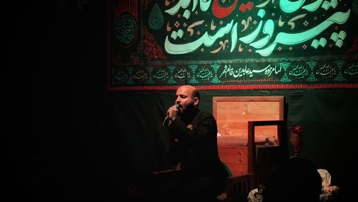 تصاویر/ شب پنجم عزای حسینی در کنار بقعه متبرکه امامزاده سید عابدین (ع) قائمشهر
