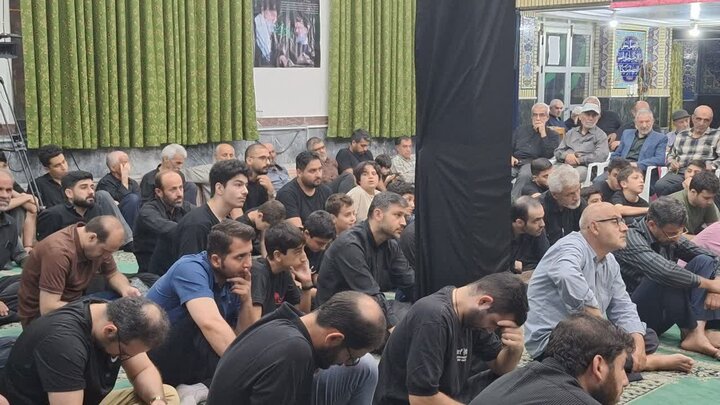 تصاویر/ شب پنجم عزای حسینی در کنار بقعه متبرکه امامزاده سید عابدین (ع) قائمشهر