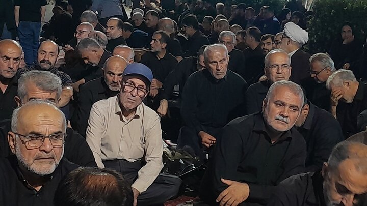 تصاویر/ اقامه عزای حسینی در تجمع شبانه مردم فریدونکنار
