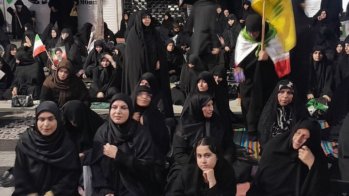 تصاویر/ اقامه عزای حسینی در تجمع شبانه مردم فریدونکنار