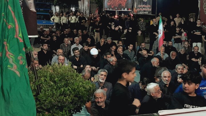 تصاویر/ اقامه عزای حسینی در تجمع شبانه مردم فریدونکنار