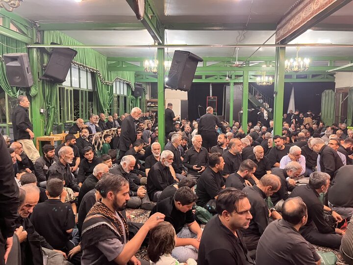 تصاویر/ اقامه عزای حسینی در رینه لاریجان