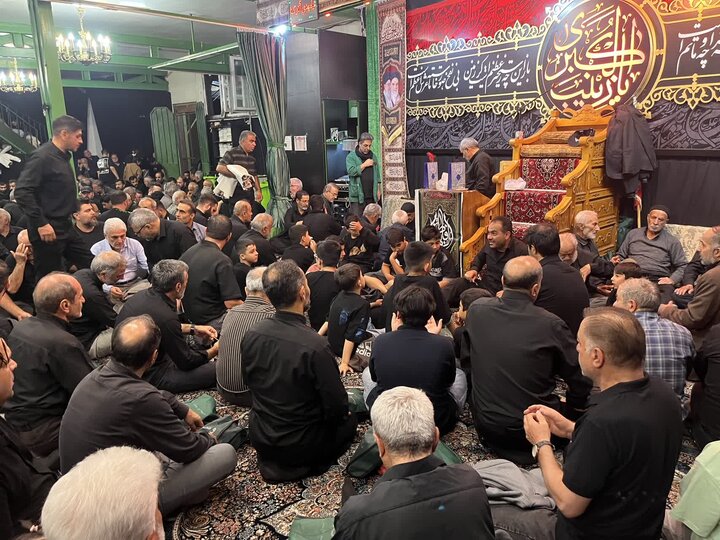 تصاویر/ اقامه عزای حسینی در رینه لاریجان