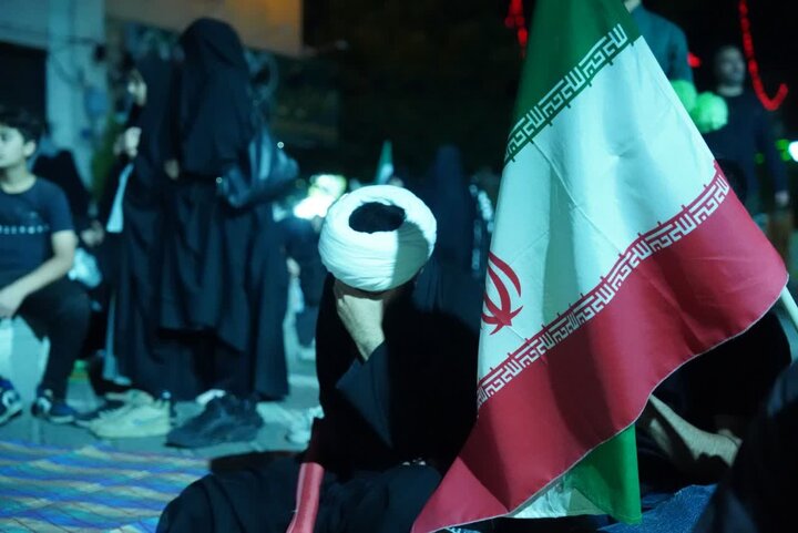 تصاویر / مجلس سوگواری حضرت امام حسین علیه الاسلام قزوین در محوطه مدرسه علمیه شیخ الاسلام قزوین