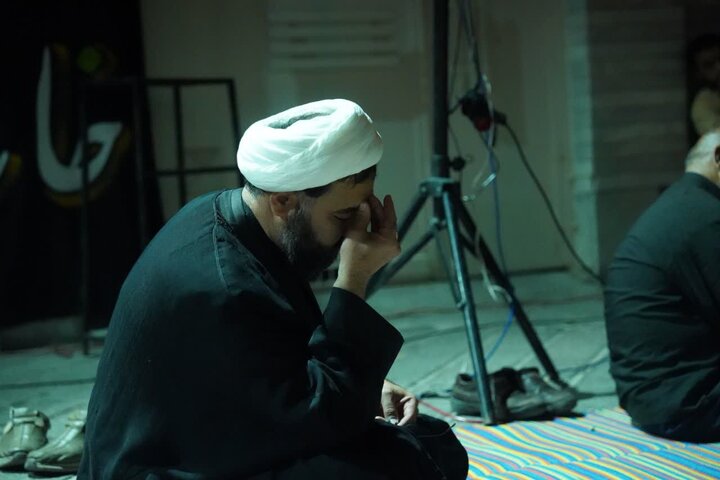 تصاویر / مجلس سوگواری حضرت امام حسین علیه الاسلام قزوین در محوطه مدرسه علمیه شیخ الاسلام قزوین