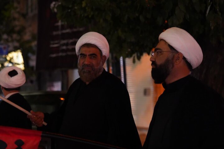 تصاویر / مجلس سوگواری حضرت امام حسین علیه الاسلام قزوین در محوطه مدرسه علمیه شیخ الاسلام قزوین