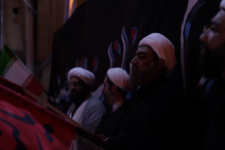تصاویر / مجلس سوگواری حضرت امام حسین علیه الاسلام قزوین در محوطه مدرسه علمیه شیخ الاسلام قزوین