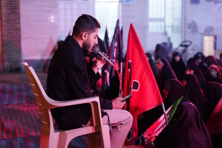 تصاویر / مجلس سوگواری حضرت امام حسین علیه الاسلام قزوین در محوطه مدرسه علمیه شیخ الاسلام قزوین