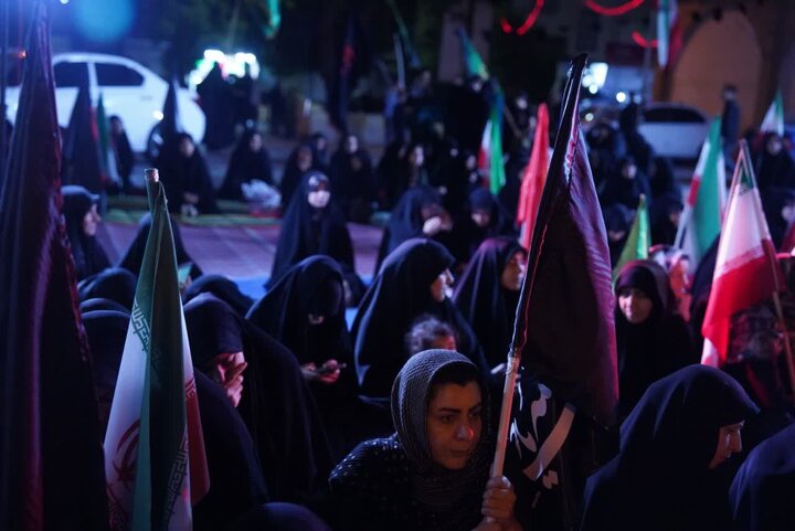 تصاویر / مجلس سوگواری حضرت امام حسین علیه الاسلام قزوین در محوطه مدرسه علمیه شیخ الاسلام قزوین