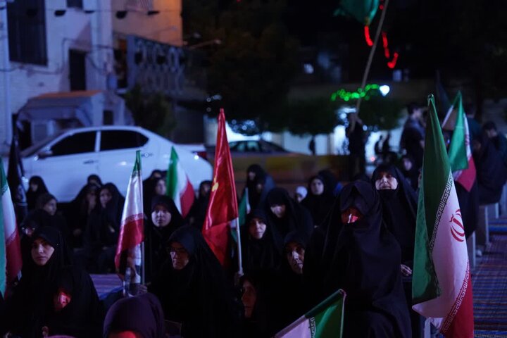 تصاویر / مجلس سوگواری حضرت امام حسین علیه الاسلام قزوین در محوطه مدرسه علمیه شیخ الاسلام قزوین