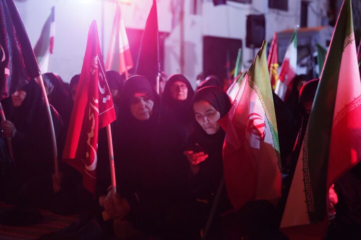 تصاویر / مجلس سوگواری حضرت امام حسین علیه الاسلام قزوین در محوطه مدرسه علمیه شیخ الاسلام قزوین