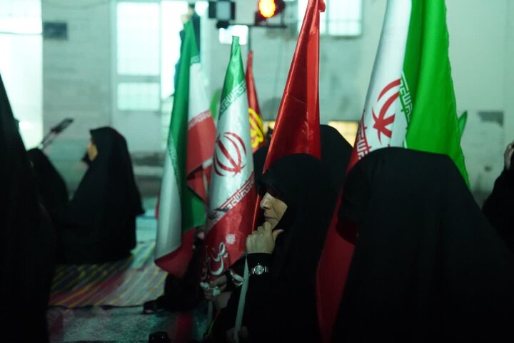 تصاویر / مجلس سوگواری حضرت امام حسین علیه الاسلام قزوین در محوطه مدرسه علمیه شیخ الاسلام قزوین