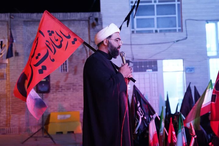 تصاویر / مجلس سوگواری حضرت امام حسین علیه الاسلام قزوین در محوطه مدرسه علمیه شیخ الاسلام قزوین
