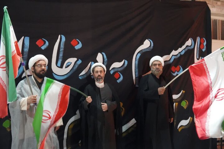 تصاویر / مجلس سوگواری حضرت امام حسین علیه الاسلام قزوین در محوطه مدرسه علمیه شیخ الاسلام قزوین