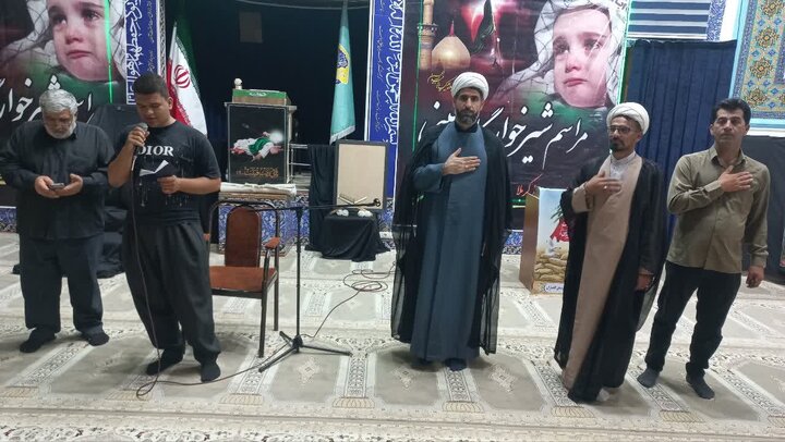 تصاویر/ مراسم اقامه عزای حسینی در شهرستان کامیاران