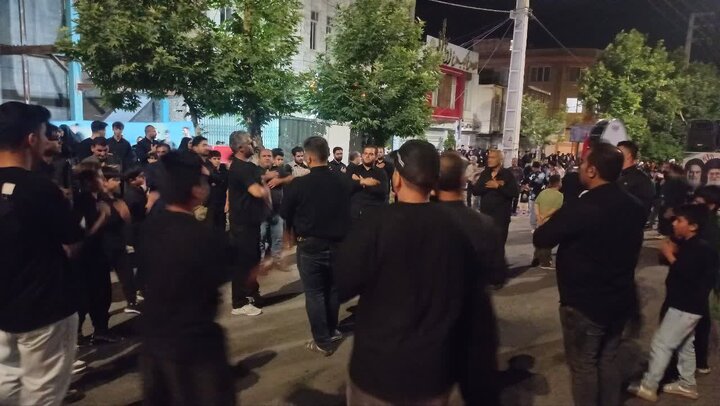 تصاویر/ مراسم اقامه عزای حسینی در شهرستان کامیاران