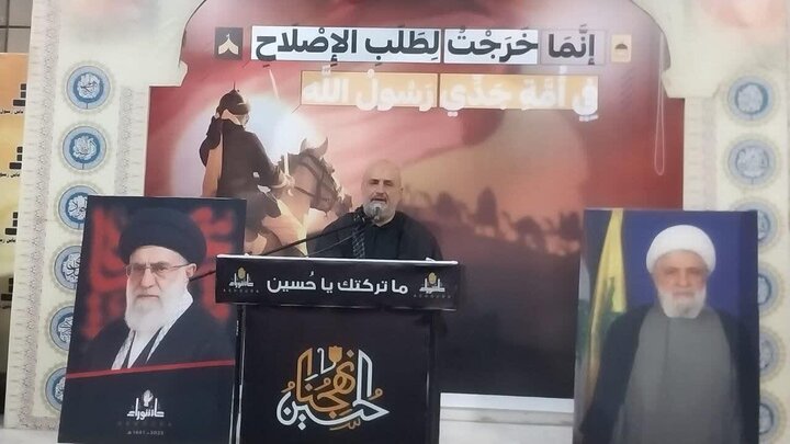 Hafla za Maombolezo ya Imam Hussein (as) Zafanyika Kusini mwa Beirut