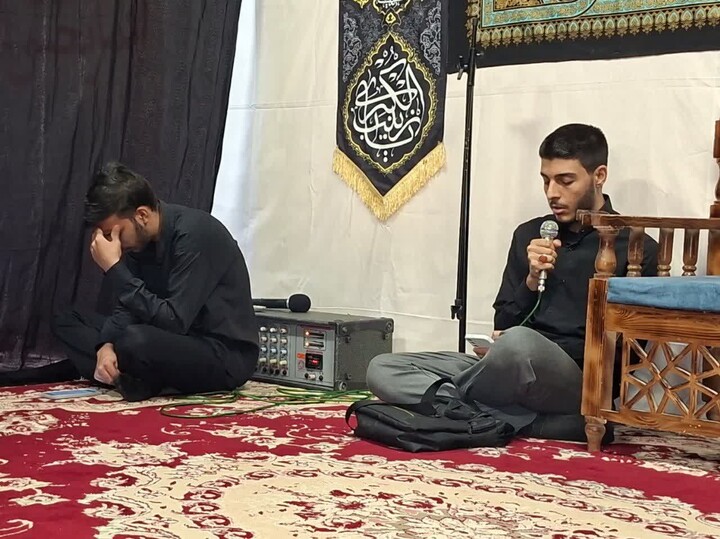 تصاویر / برگزاری مراسم عزاداری ماه محرم در مدرسه علمیه صاحب الزمان اسدآباد