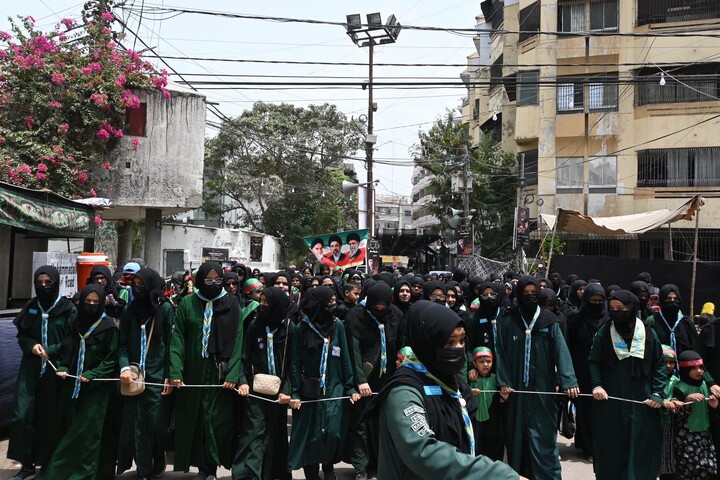 تصاویر/ برگزاری باشکوه همایش جهانی حضرت علی‌اصغر(ع) در کراچی پاکستان