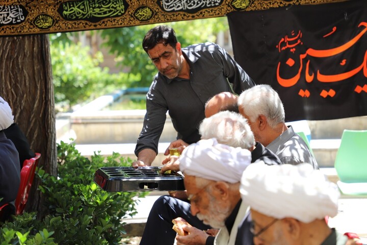 تصاویر/ مراسم عزاداری در حوزه علمیه طالبیه تبریز