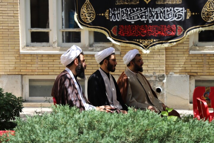 تصاویر/ مراسم عزاداری در حوزه علمیه طالبیه تبریز