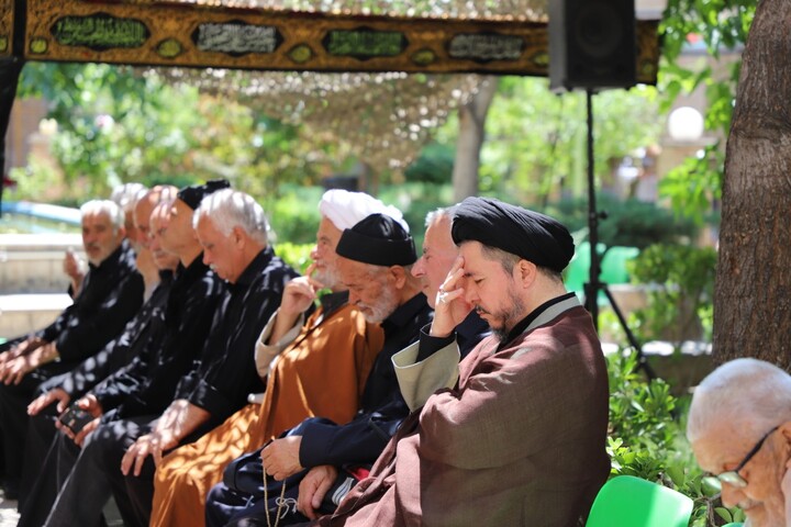 تصاویر/ مراسم عزاداری در حوزه علمیه طالبیه تبریز