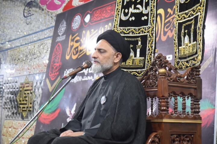 تصاویر/ فضای معنوی دههٔ محرم با برگزاری مجالس عزاداری جلوه‌گر شد در ملیر کراچی