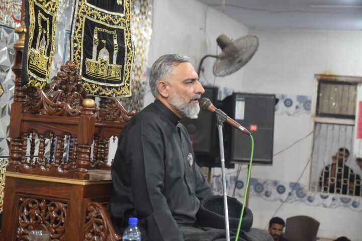 تصاویر/ فضای معنوی دههٔ محرم با برگزاری مجالس عزاداری جلوه‌گر شد در ملیر کراچی