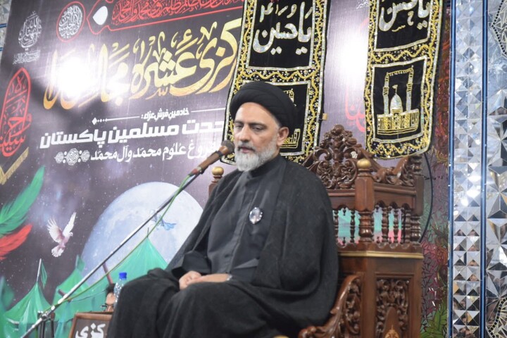 تصاویر/ فضای معنوی دههٔ محرم با برگزاری مجالس عزاداری جلوه‌گر شد در ملیر کراچی