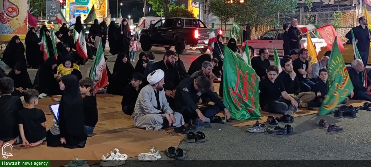 تصاویر/ مراسم سوگواری شب پنجم محرم در موکب مدرسه علمیه صادقیه تبریز