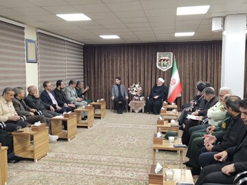 تصاویر/ برگزاری ستاد استانی برگزاری مراسمات تشییع امام شهید در کردستان