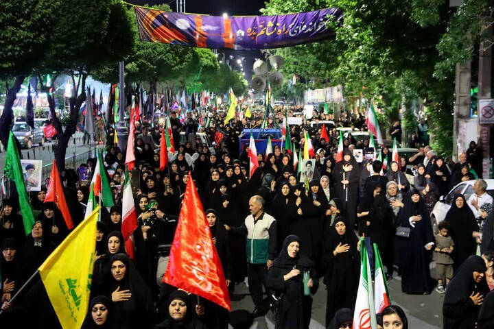 تصاویر/ خروش ابهری ها در شب ۱۱۲ تجمعات مردمی
