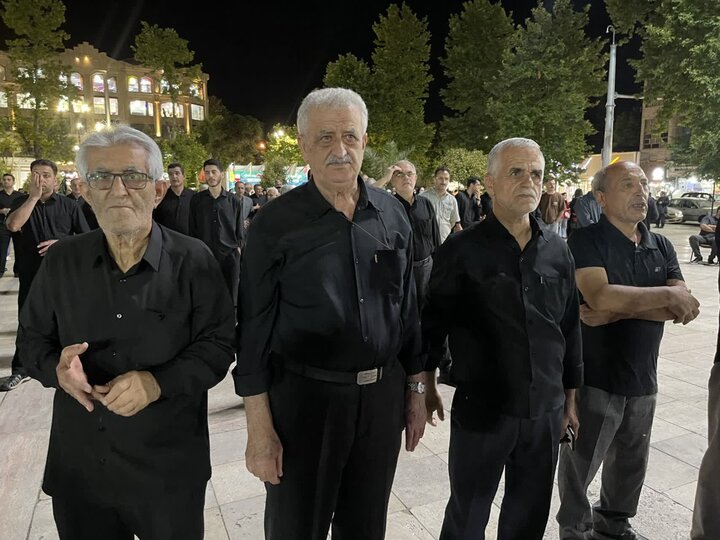 تصاویر/ حضور امام جمعه تالش در دسته های عزاداری شهرستان تالش