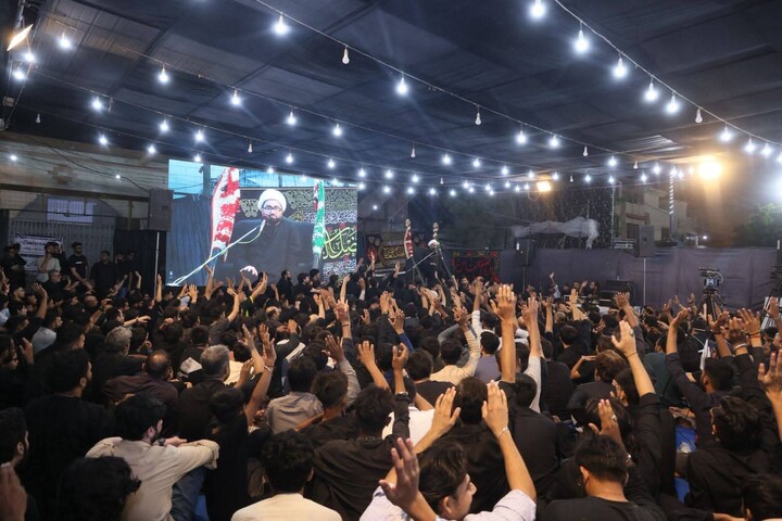 تصاویر/ فضای آکنده از شور و معنویت در اجتماع باشکوه مؤمنان؛ انچولی، کراچی، پاکستان