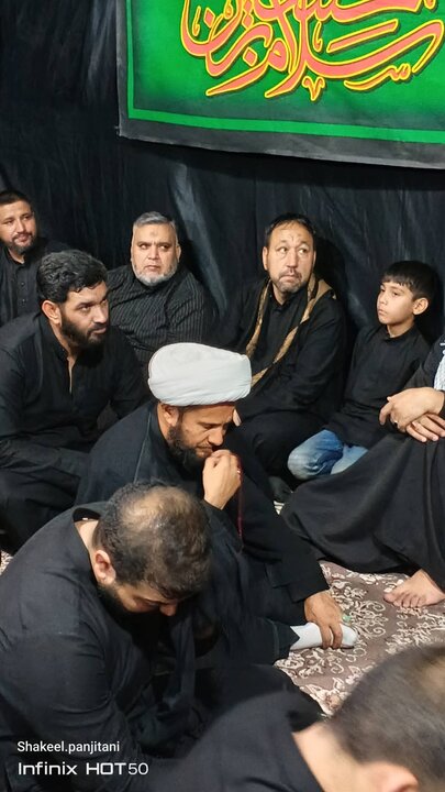 تصاویر/ حال‌وهوای پنجمین مجلس عزاداری دههٔ محرم‌الحرام در نجف اشرف