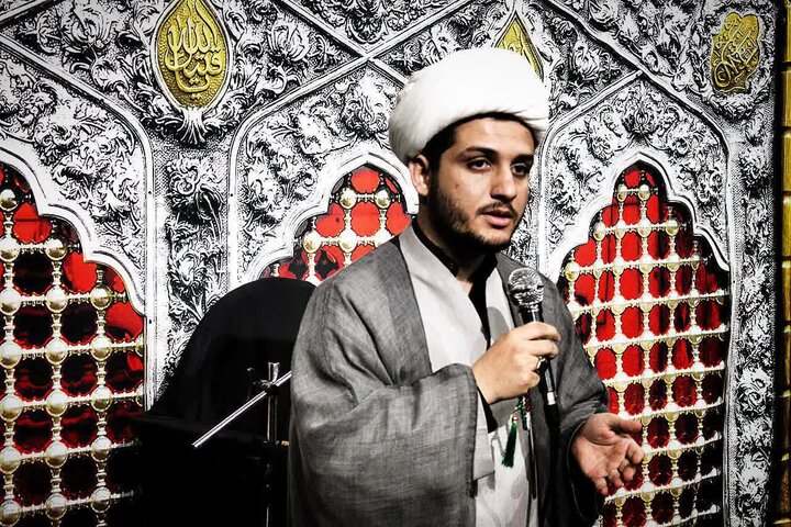 تصاویر/ برگزاری مراسم عزاداری شهادت امام حسین در مدرسه علمیه صاحب‌الزمان ایلام