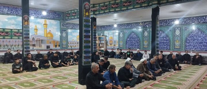 تصاویر/ برگزاری مراسم عزاداری در بخش میمه