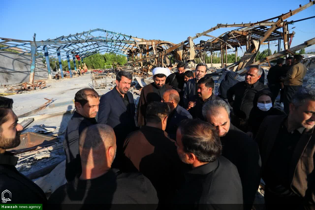 بازدید استاندار همدان از واحد تولیدی آسیب‌دیده در جنگ رمضان در شهرستان ملایر+تصاویر