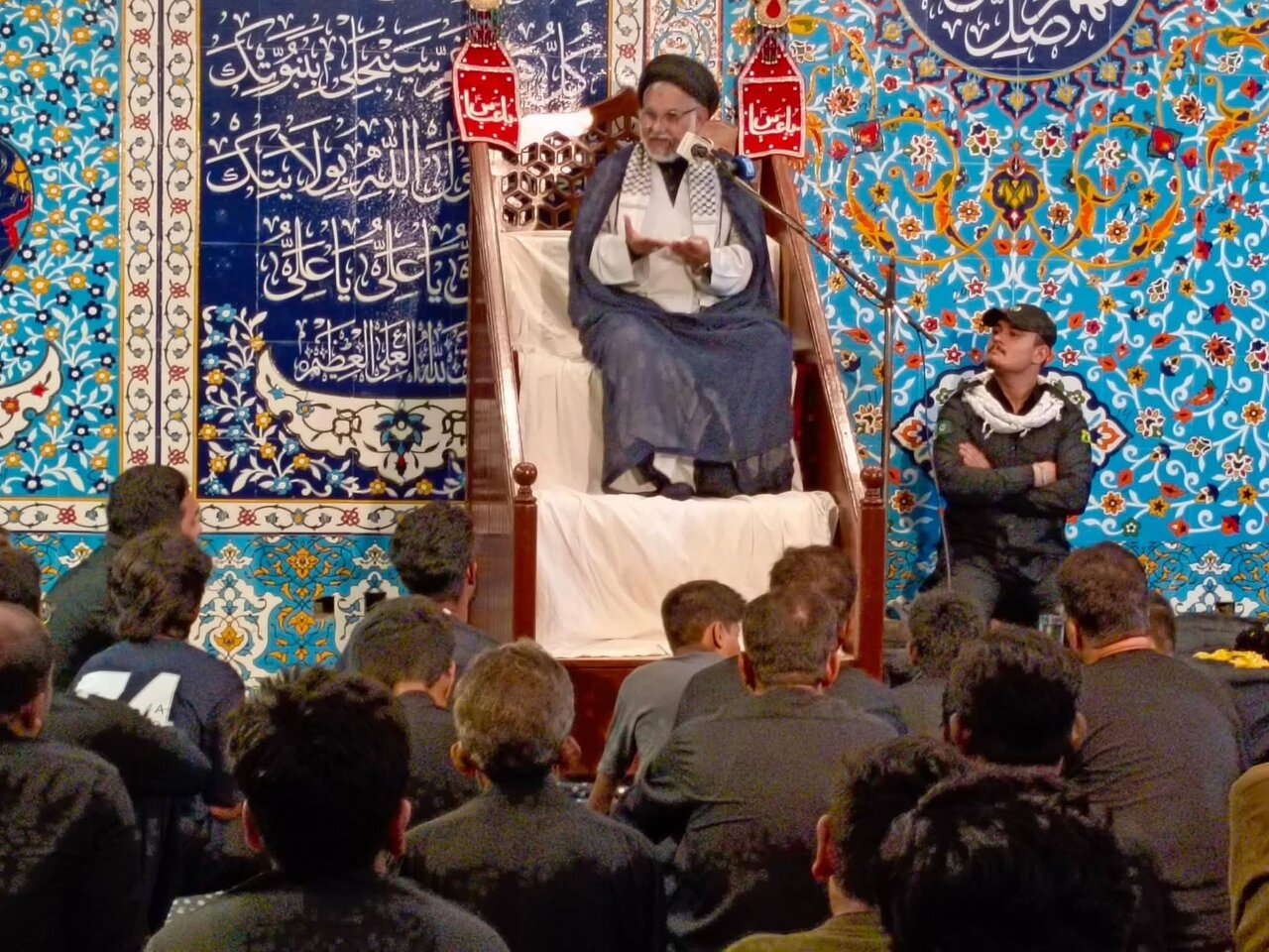 مسجد و امام بارگاہ مصطفوی کراچی میں عشرۂ محرم کی پانچویں مجلسِ عزاء: علامہ سید حسن ظفر نقوی کا واقعہ کربلا کے مختلف پہلوؤں پر روشنی